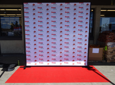 San Diego Step and Repeat Backdrop stand rental.